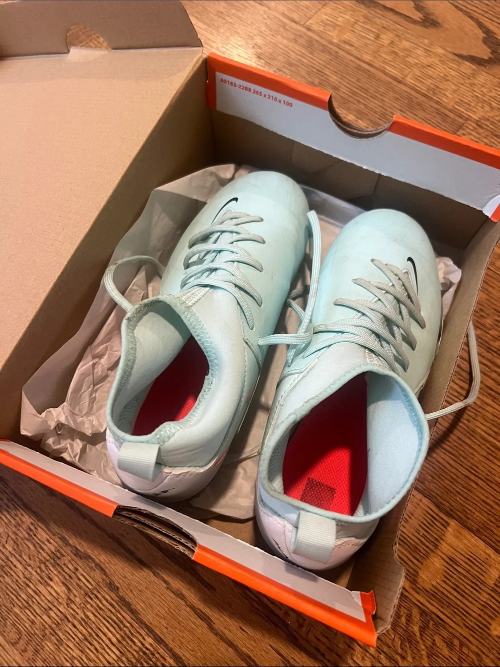 Nike Kids Mint Blue Soccer Cleats